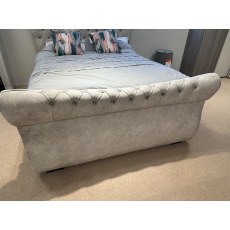 Brittany 5ft Ottoman Bedframe with Side Opening in Grey fabric Brittany 5ft Ottoman Bedframe with Side Opening in Grey fabric