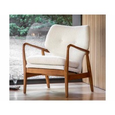 Jensen Mid-Century Modern Armchair - Cream Jensen Mid-Century Modern Armchair - Cream
