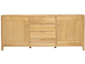Ercol Bosco 2 door 4 drawer oak sideboard 1385