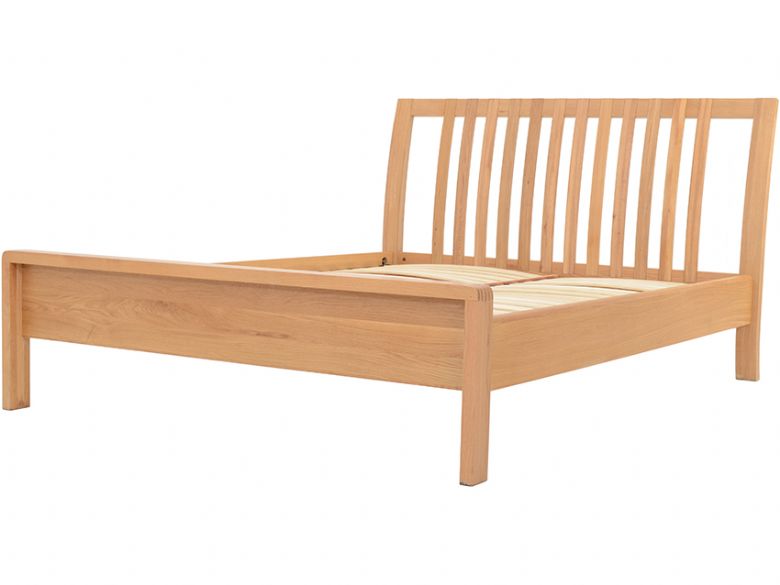 Ercol Teramo oak double bed available at Lee Longlands