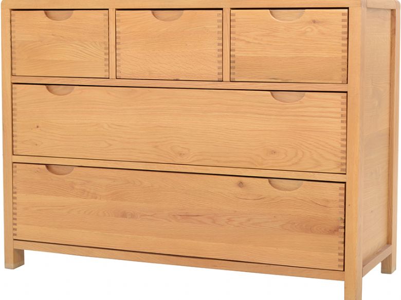 Ercol Bosco 5 drawer oak chest