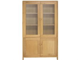 Ercol Bosco wood display cabinet 1393
