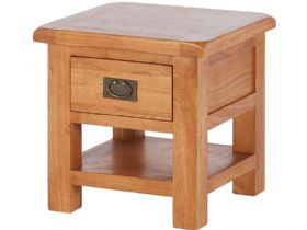 Fairfax Oak Lamp Table with Drawer