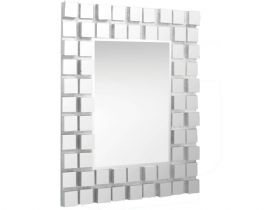arge Mirror With Glass Tile Effect Frame