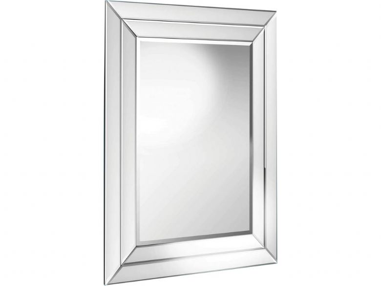Double 'Angled Framed Mirror