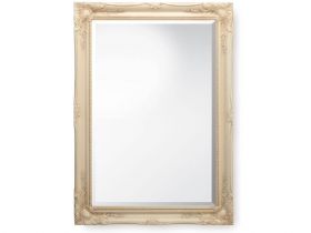 Classic Swept Frame Ornate Mirror - Ivory