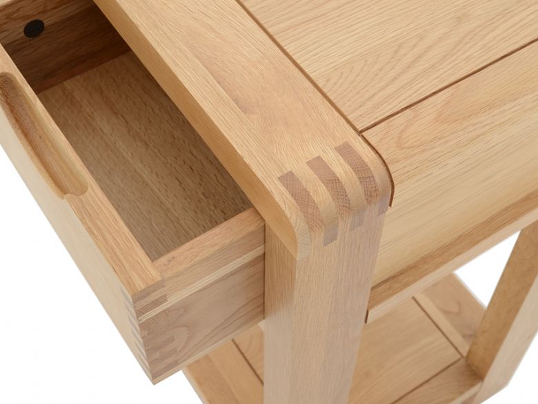 Ercol Bosco compact side table with dovetail joints