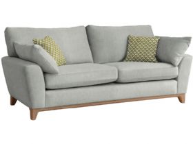 Ercol modern Novarra grand fabric sofa, with pale oak feet