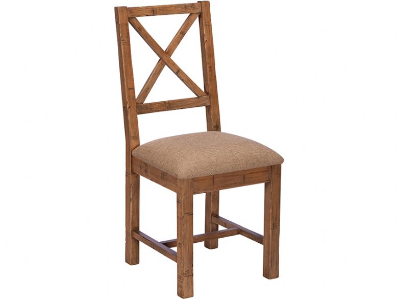 Halsey reclaimed cross back dining chair