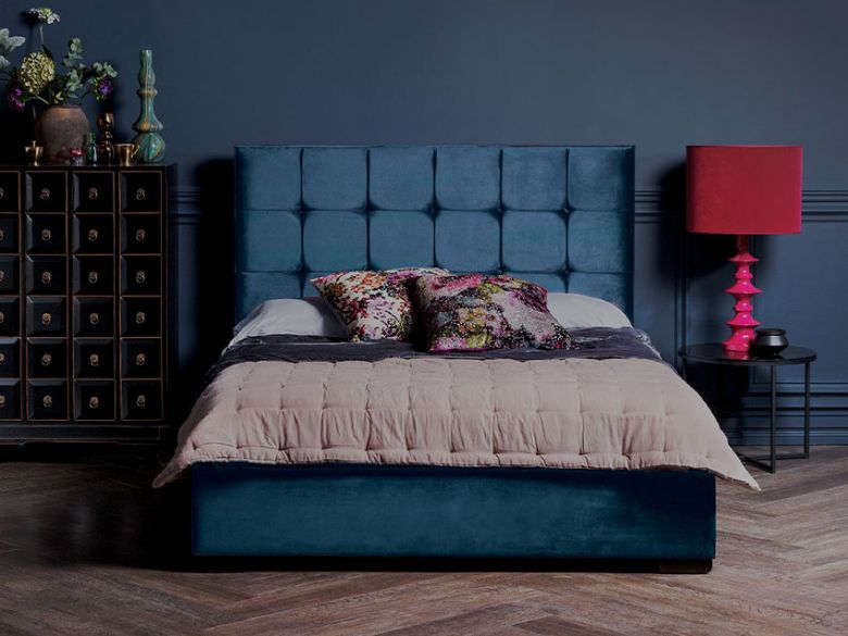 Fayre velvet oversized small double Bedframe available at Lee Longlands
