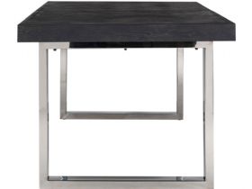 Savoy Silver 195cm Extending Dining Table Side
