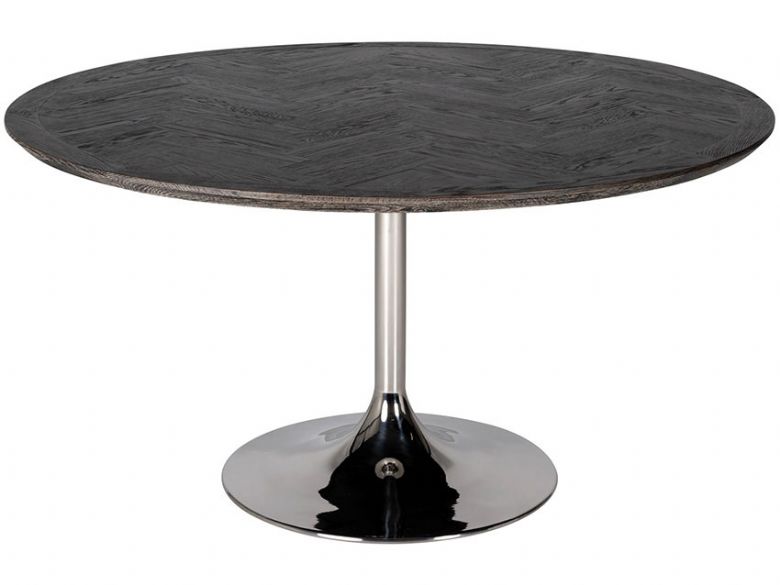 Savoy Silver Round Dining Table