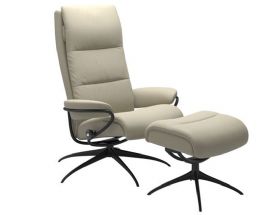 Stressless Tokyo High Back Recliner Chair with Footstool