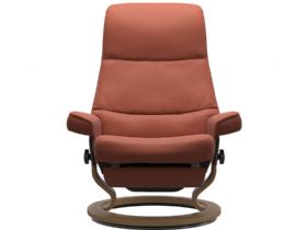 Stressless by Ekornes View Recliner Chair in Paloma Henna