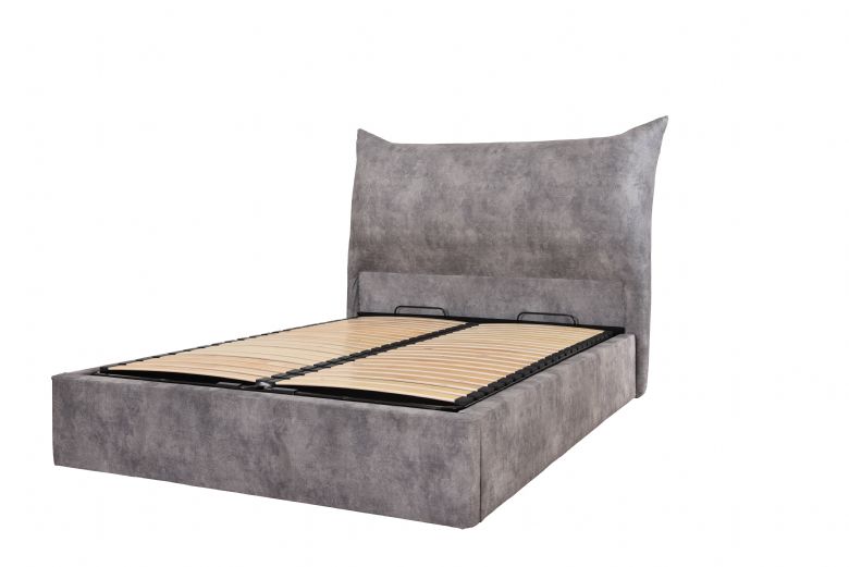 Jade grey king size ottoman bed available at Lee Longlands