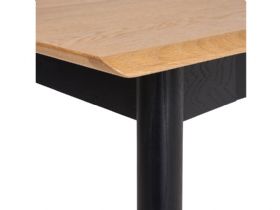 Ercol Monza medium extendable table oak and black finish