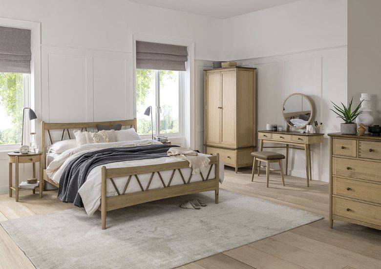 Marvic rustic king size bed frame available at Lee Longlands