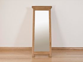 Padbury solid oak standing mirror