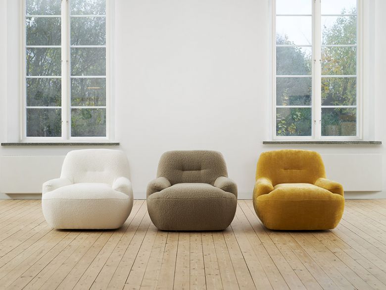 sits uma boule Armchair With Swivel Base available at Lee Longlands