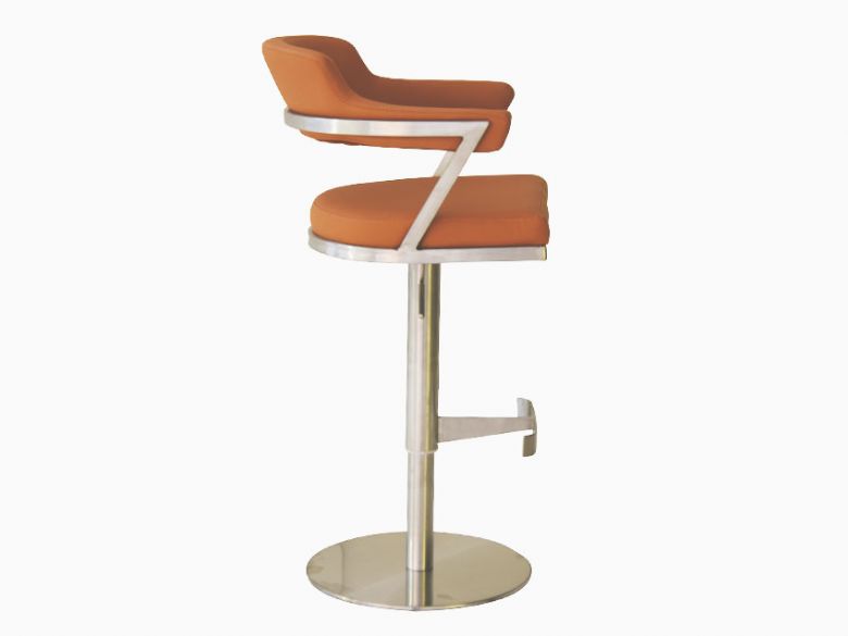 Firenza caramel leather barstool available at Lee Longlands