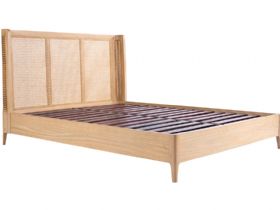 Java oak super king woven bed frame available at Lee Longlands