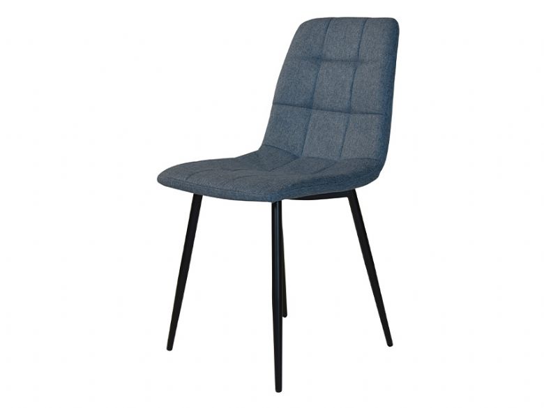 Path Blue Dining Chair with Black Legs