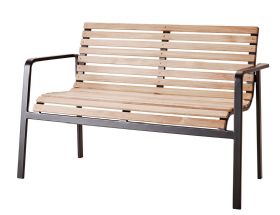Cane-line Parc teak bench available at Lee Longlands