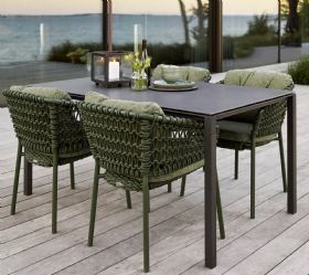 Cane-line Pure Dining Ceramic Top Dining Table 150cm
