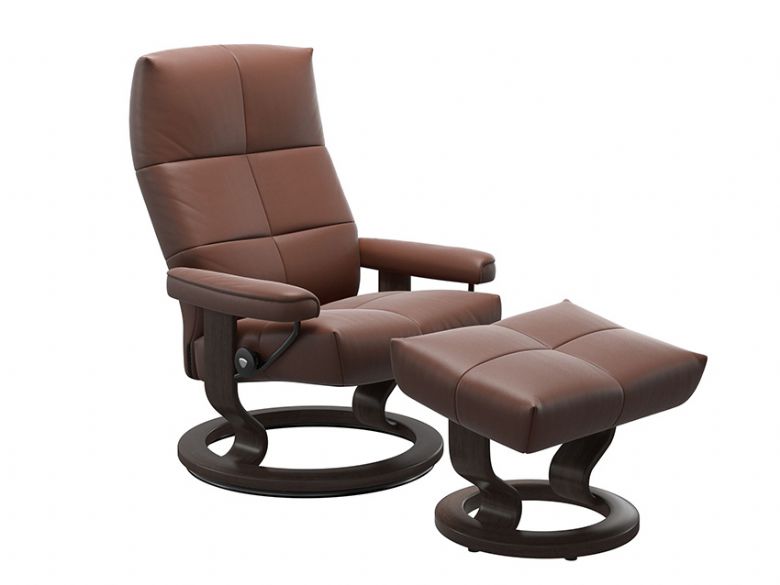 Stressless David Classic Large Chair and Stool Shot 1