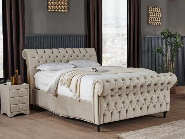 Cortona Queen Ottoman Bed