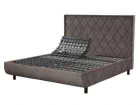 Tempur Arc 5'0 King Adjustable Disc Bed with Quilted Headboard
