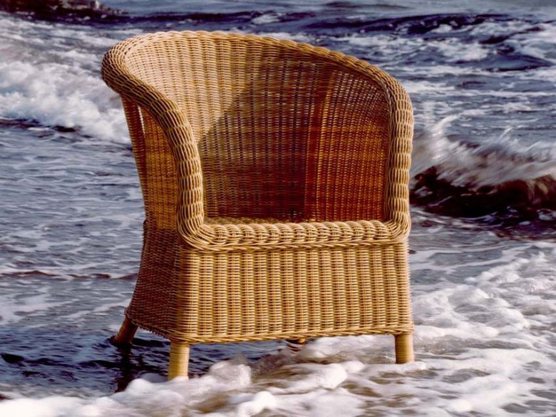 Derby Natural Chair with Seat Cushion Lifestyle 2