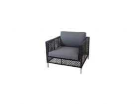 Connect Lounge Chair Black/Graphite- Grey Cushion