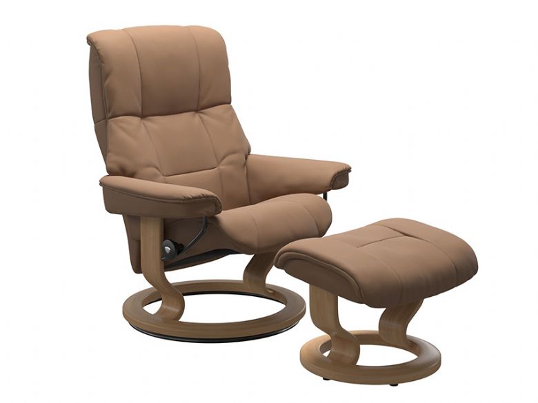 Stressless Mayfair Leather Recliner Chair And Stool Shot 1