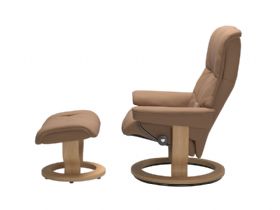 Stressless Mayfair Leather Recliner Chair And Stool Shot2