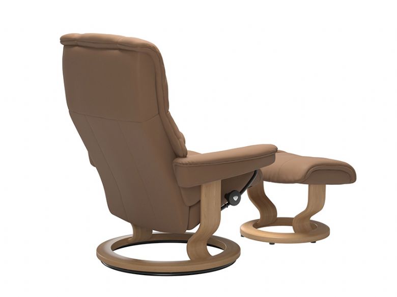 Stressless Mayfair Leather Recliner Chair And Stool Shot 3