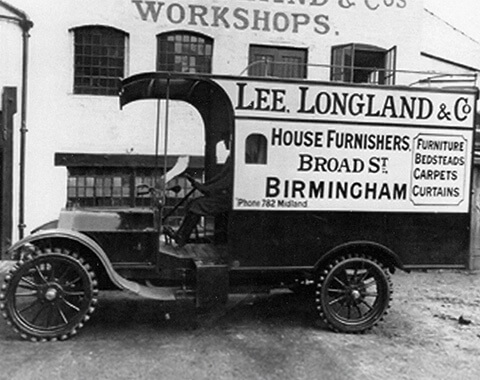 In 1912, Lee Longlands became the first furniture company in the Midlands to introduce a motor van for deliveries. It marked an important step forward for the business, allowing us to reach customers more quickly and demonstrating an early willingness to embrace new ideas to improve the service we provide.