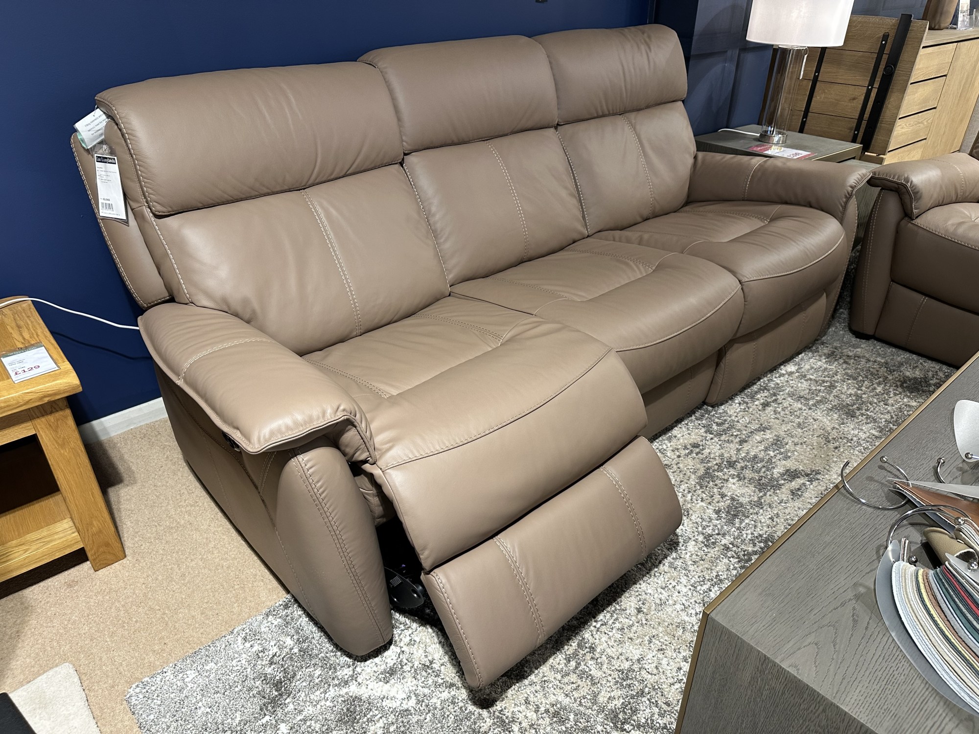 Birch Lane Leena Genuine Leather Power Recliner Upholstery