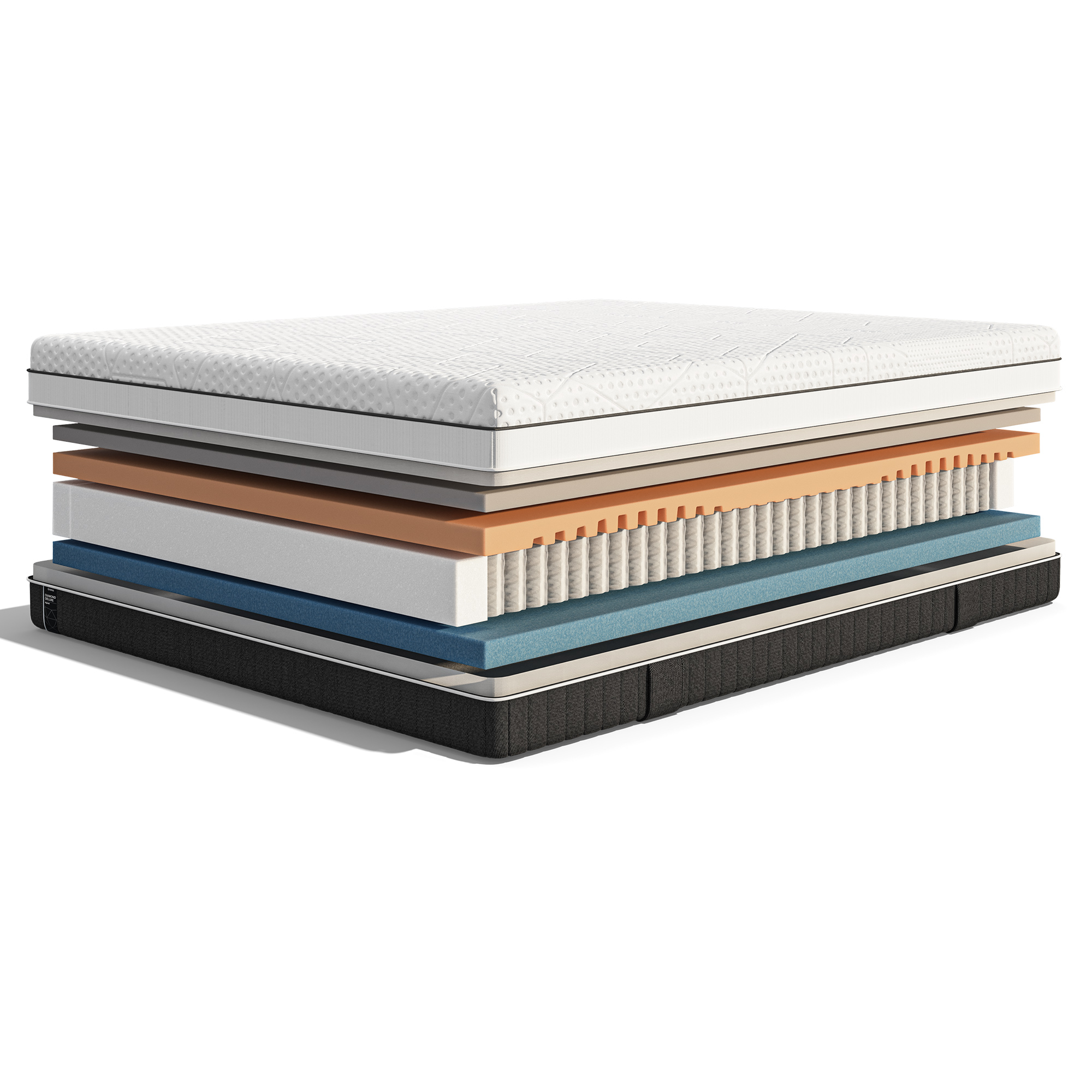 Emma Double R Emma Diamond Hybrid Deluxe Double Mattress | Medium Hybrid Cooling ...