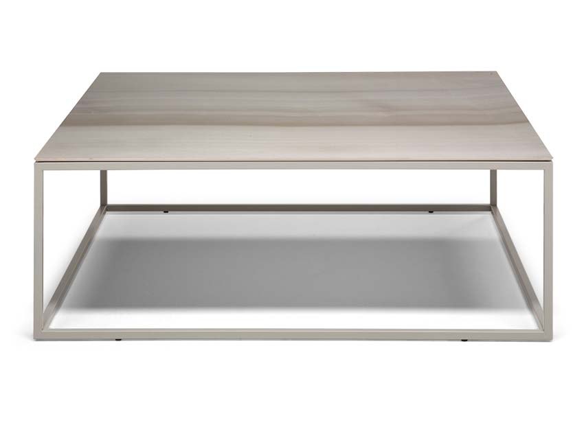 Natuzzi Editions Hydra Square Coffee Table - Taupe - Lee Longlands