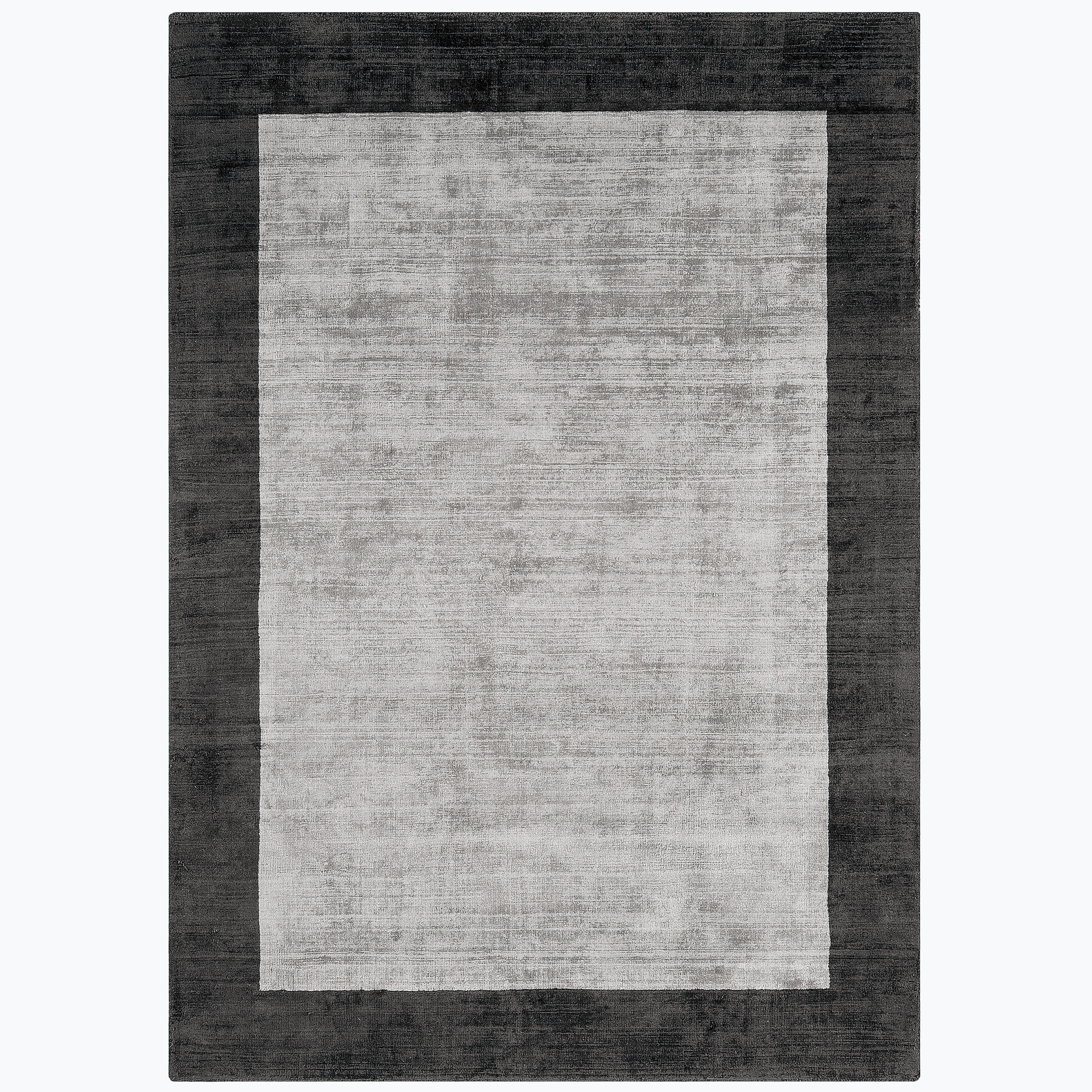 Blade Border Rug 230?160 cm – Elegant Dual-Tone Viscose Rug in ...