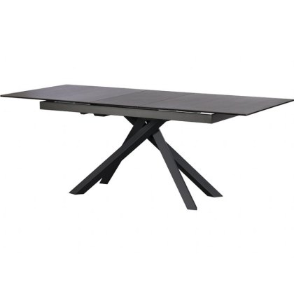 Santiago 160cm Dark Grey Extending Dining Table