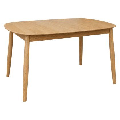 Malin Mid-Century Modern Small Extending Dining Table 125-165cm