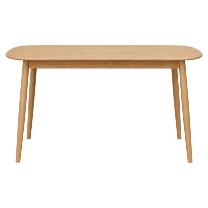 Malin Mid-Century Modern Small Extending Dining Table 125-165cm