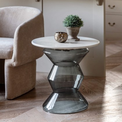 Turin Smoke Side Table