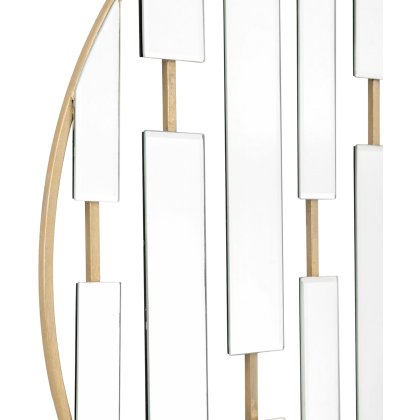 Chertsey Round Mirror Champagne Chertsey Round Mirror Champagne