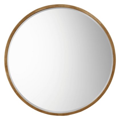 Higgins Round Mirror Antique Gold Higgins Round Mirror Antique Gold