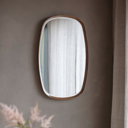 Keaton Wall Mirror | Walnut