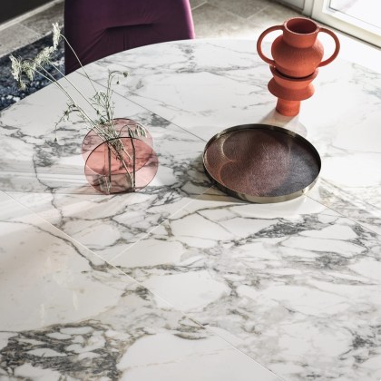 Bontempi Barone Extending Round Dining Table