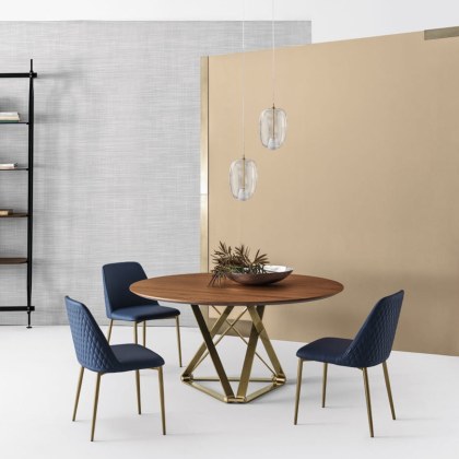 Bontempi Delta Round Fix 150cm Dining Table